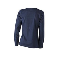 James & Nicholson Ladies Henley Shirt Long-Sleeved JN907